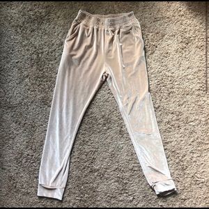 White Fox Boutique Velvet Joggers